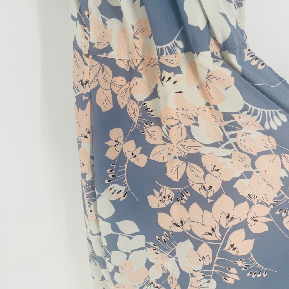 ASTR The Label Blue Floral High Low Wrap Maxi Dress size M Feminine Garden - Picture 5 of 16